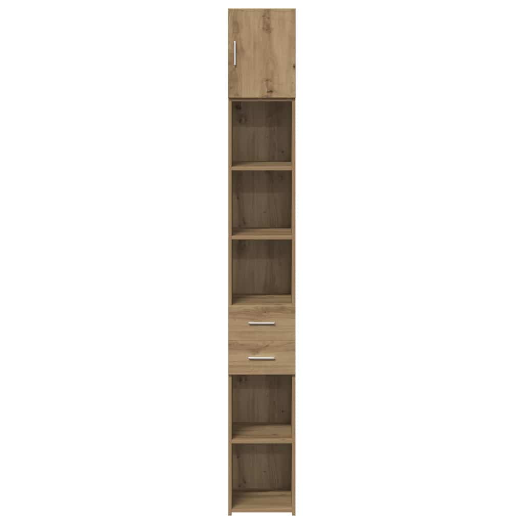 Slim opbevaringsskab med skuffe artisan eg 30 x 42.5 x 225 cm