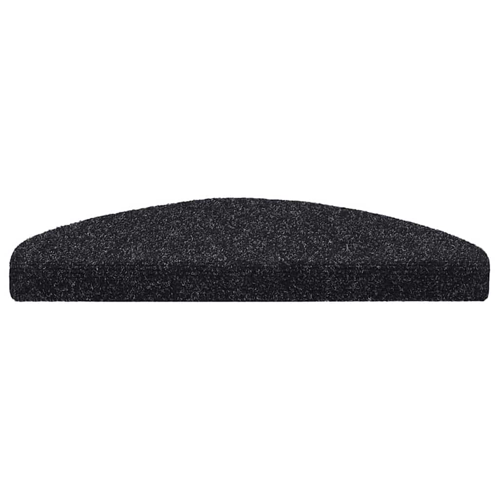 trappemåtter selvklæbende 20 stk. 65x21x4 cm sorte halvrunde store