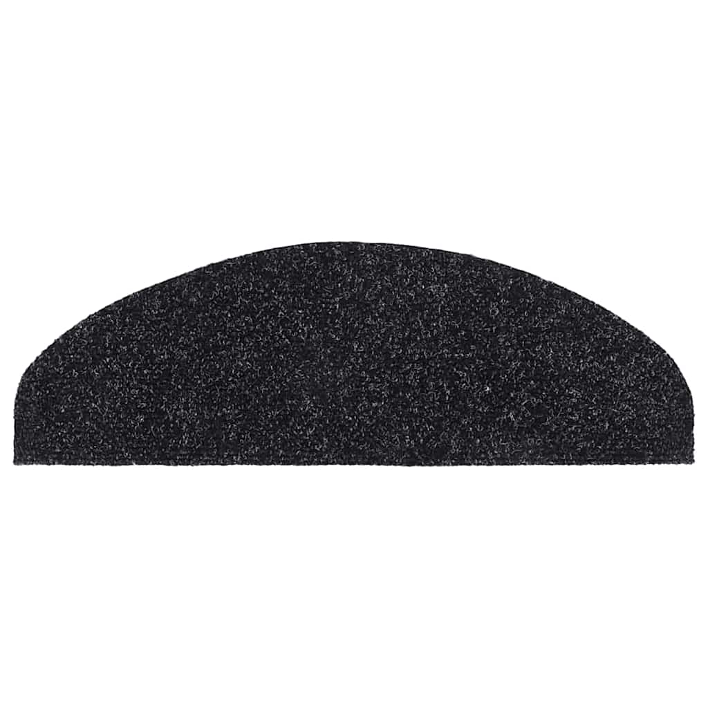 trappemåtter selvklæbende 20 stk. 65x21x4 cm sorte halvrunde store