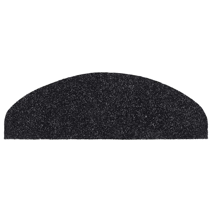 trappemåtter selvklæbende 20 stk. 65x21x4 cm sorte halvrunde store