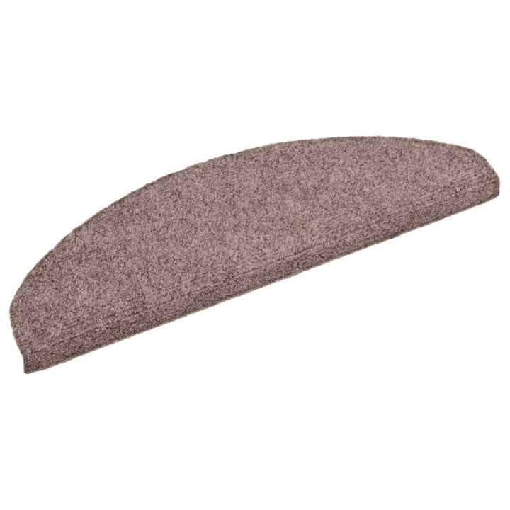 trappemåtter selvklæbende 30 stk. 65x21x4 cm lys brune halvrund store