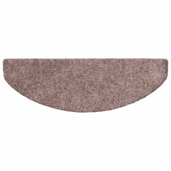 trappemåtter selvklæbende 30 stk. 65x21x4 cm lys brune halvrund store