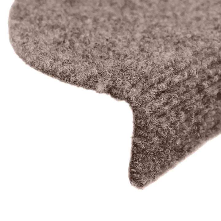 trappemåtter selvklæbende 30 stk. 65x21x4 cm lys brune halvrund store