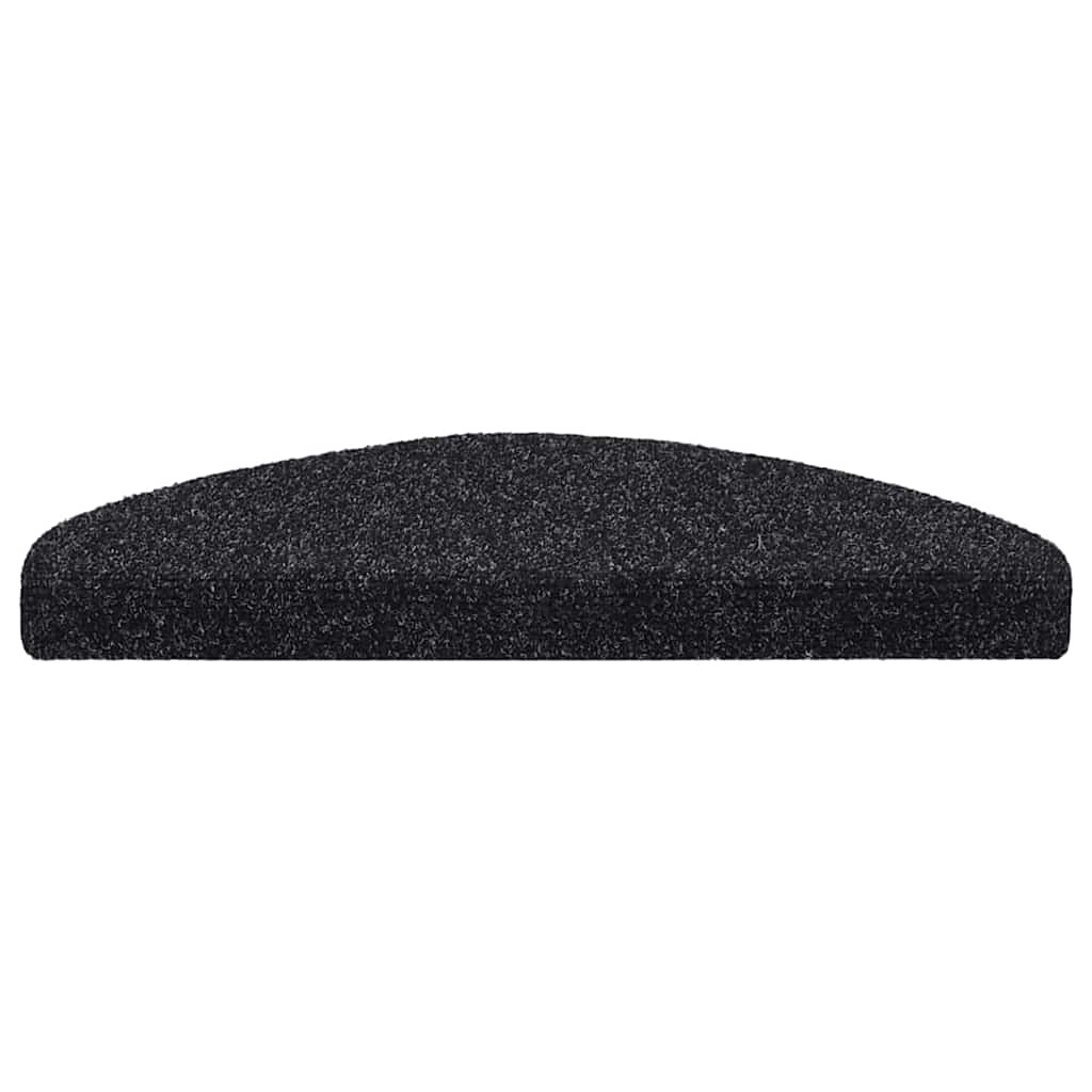 trappemåtter selvklæbende 30 stk. 65x21x4 cm sorte halvrunde store