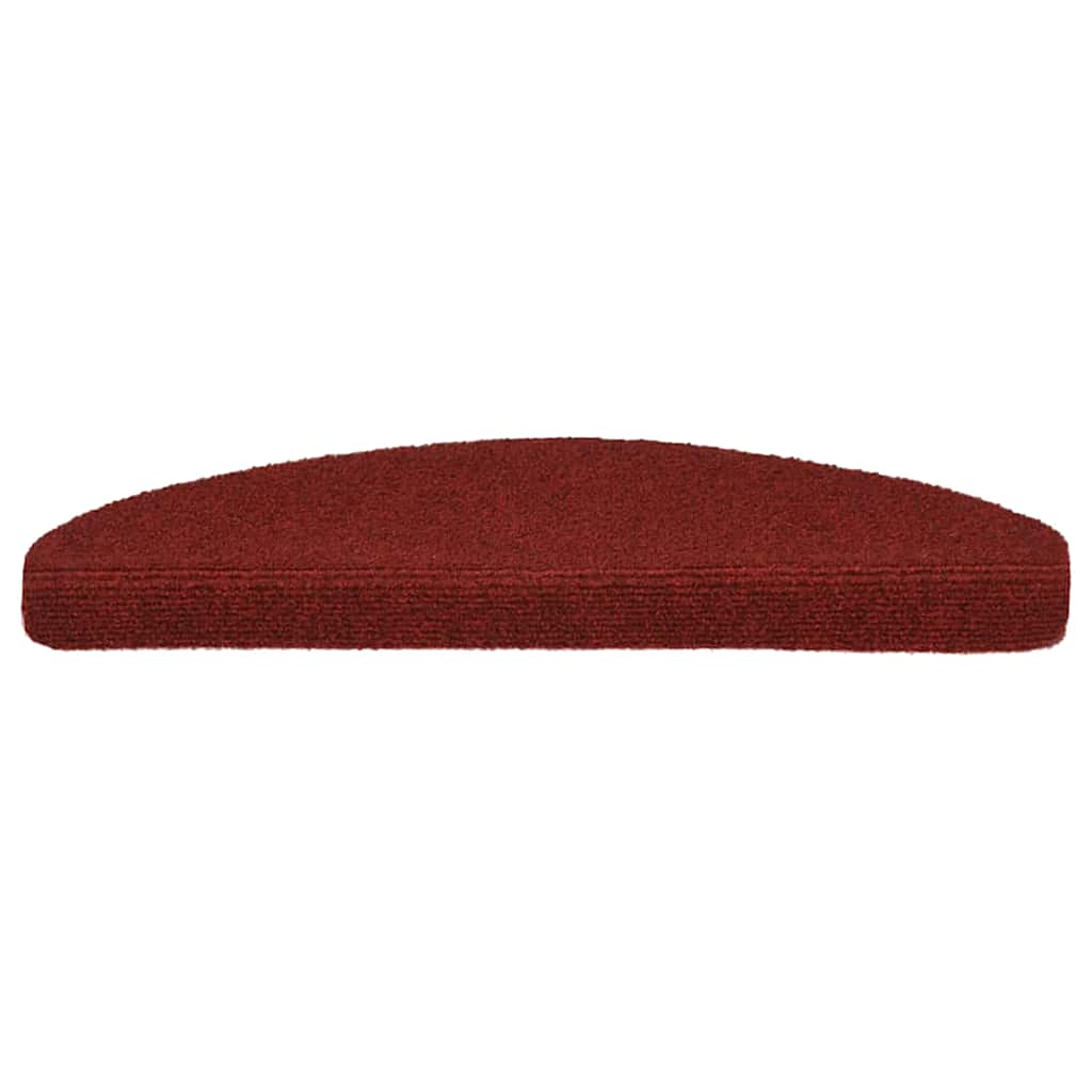 trappemåtter selvklæbende 30 stk. 65x21x4 cm bordeauxrød halvrunde store