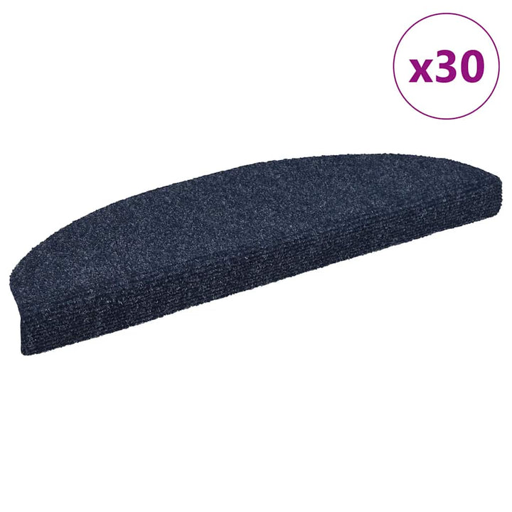 trappemåtter selvklæbende 30 stk. 65x21x4 cm blå halvrunde store