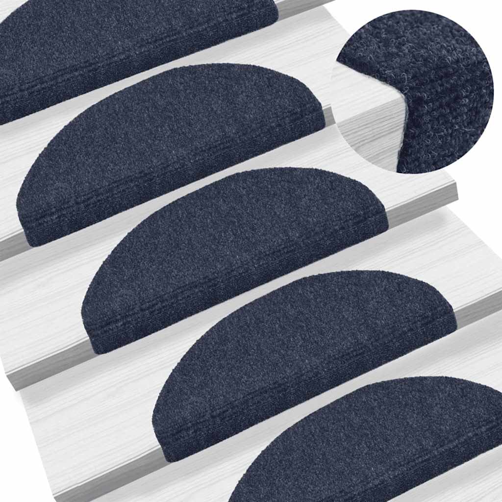 trappemåtter selvklæbende 30 stk. 65x21x4 cm blå halvrunde store