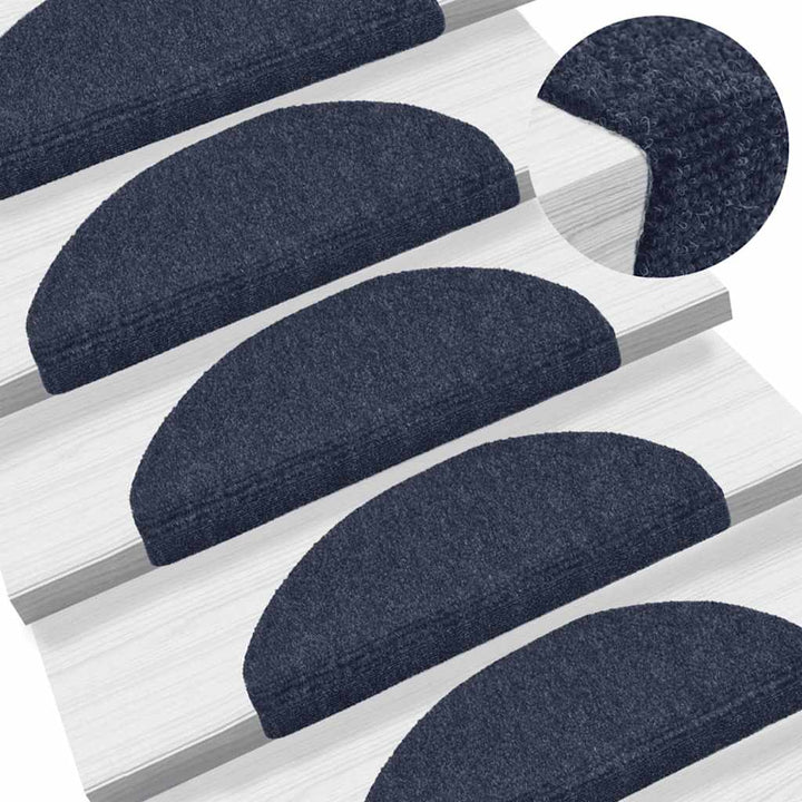 trappemåtter selvklæbende 30 stk. 65x21x4 cm blå halvrunde store