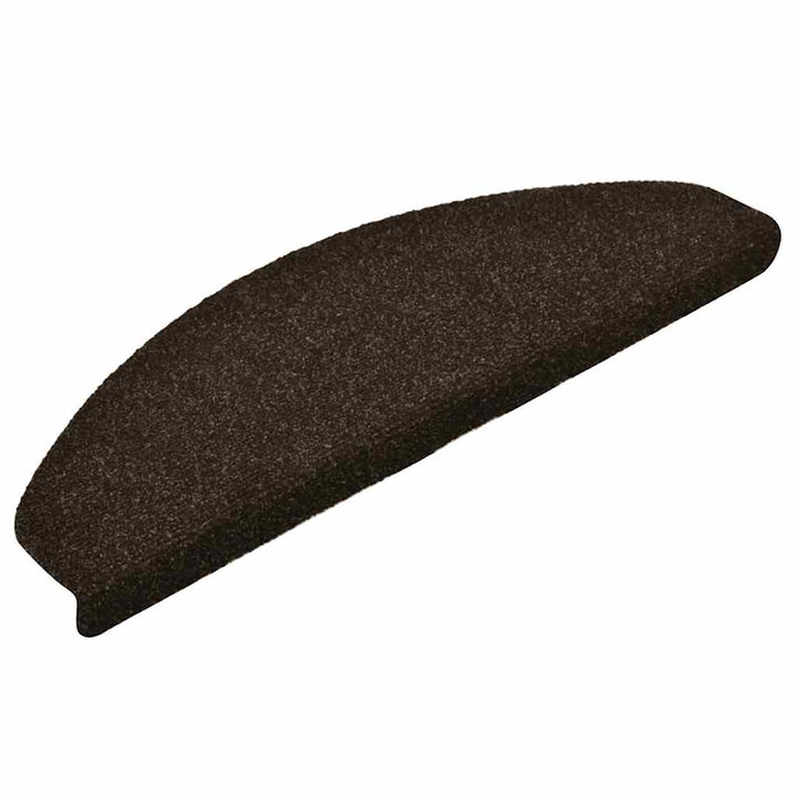 trappemåtter selvklæbende 30 stk. 65x21x4 cm mørkebrune halvrunde store