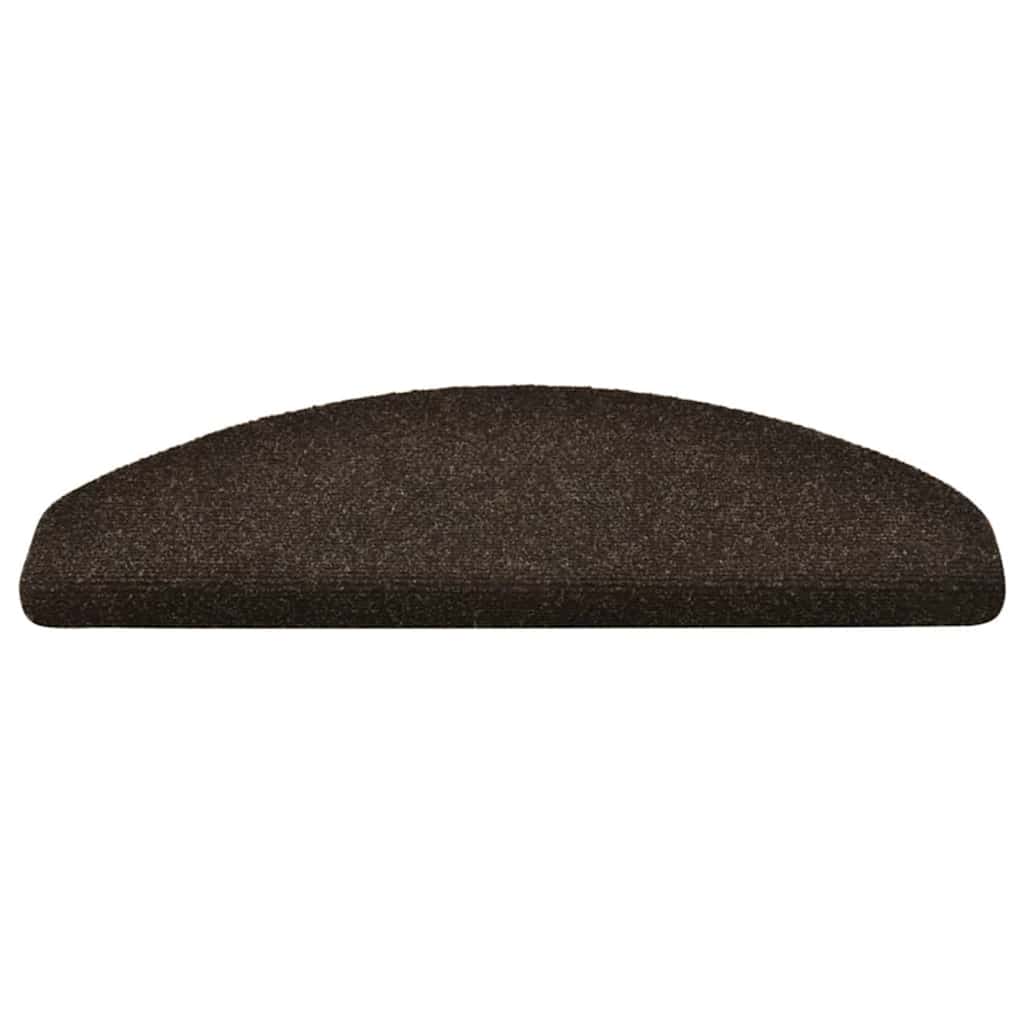 trappemåtter selvklæbende 30 stk. 65x21x4 cm mørkebrune halvrunde store