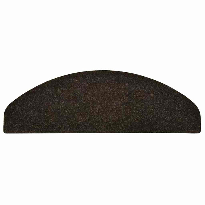 trappemåtter selvklæbende 30 stk. 65x21x4 cm mørkebrune halvrunde store