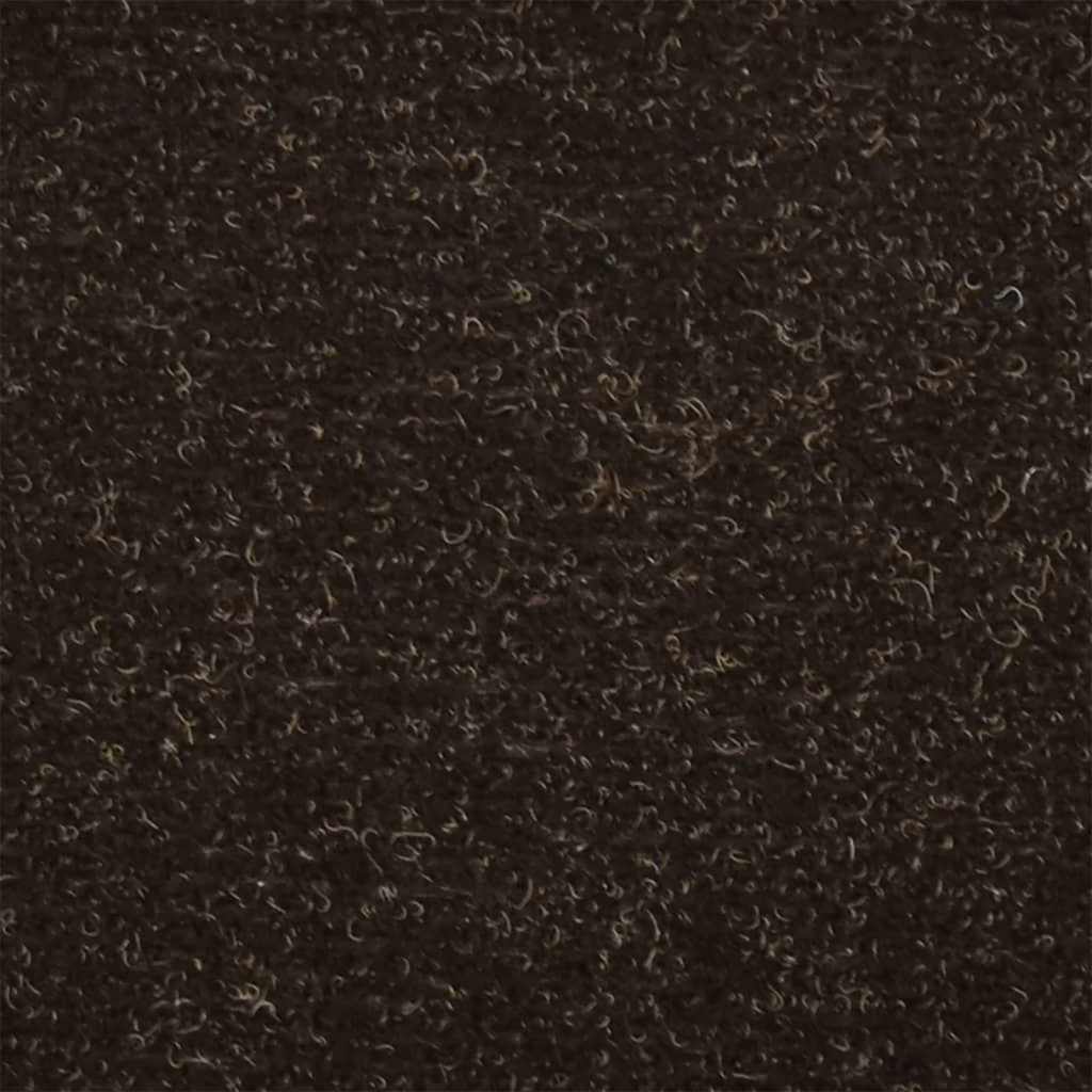 trappemåtter selvklæbende 30 stk. 65x21x4 cm mørkebrune halvrunde store