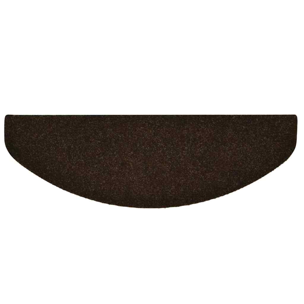 trappemåtter selvklæbende 30 stk. 65x21x4 cm brune halvrunde store