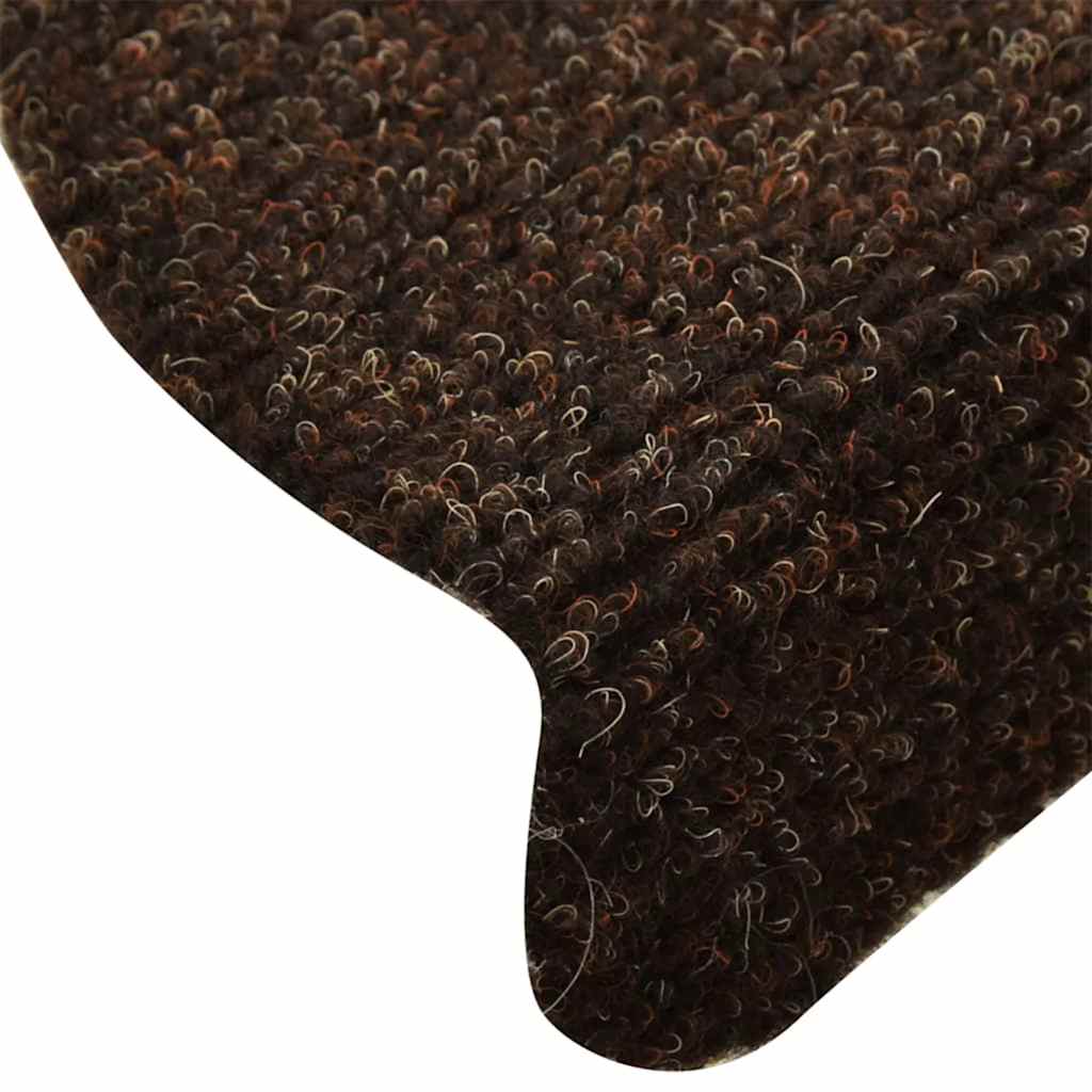 trappemåtter selvklæbende 30 stk. 65x21x4 cm brune halvrunde store