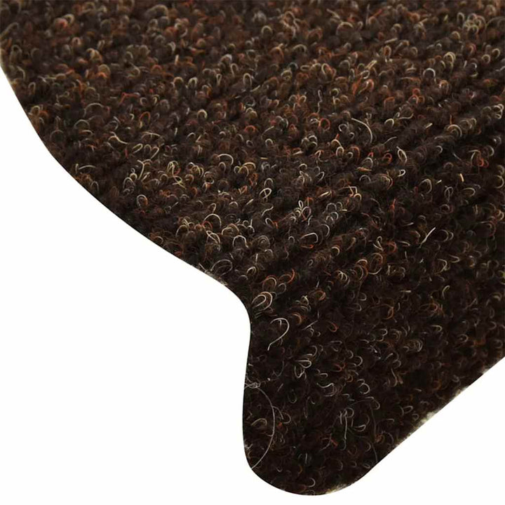 trappemåtter selvklæbende 30 stk. 65x21x4 cm brune halvrunde store