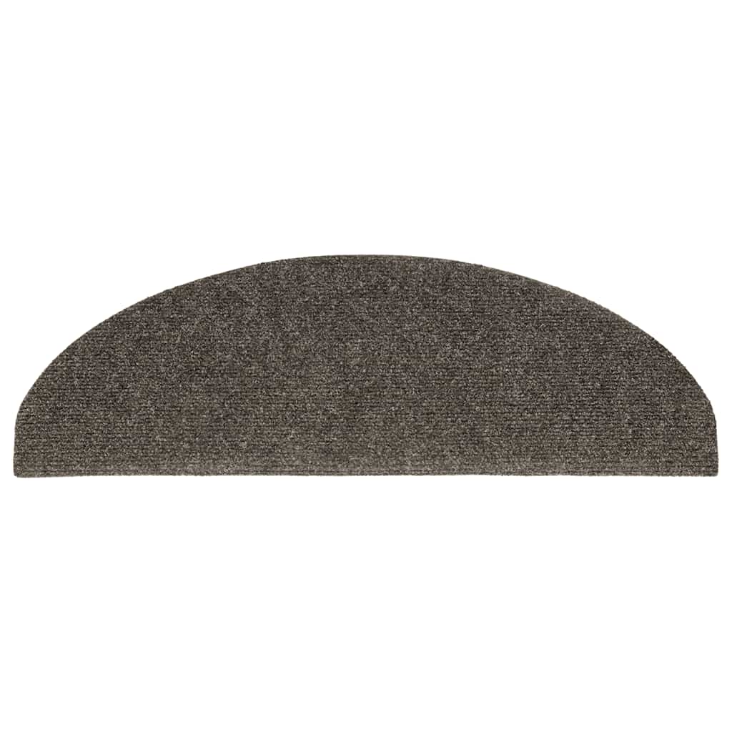 trappemåtter selvklæbende 30 stk. 65x21x4 cm antracit halvrund store