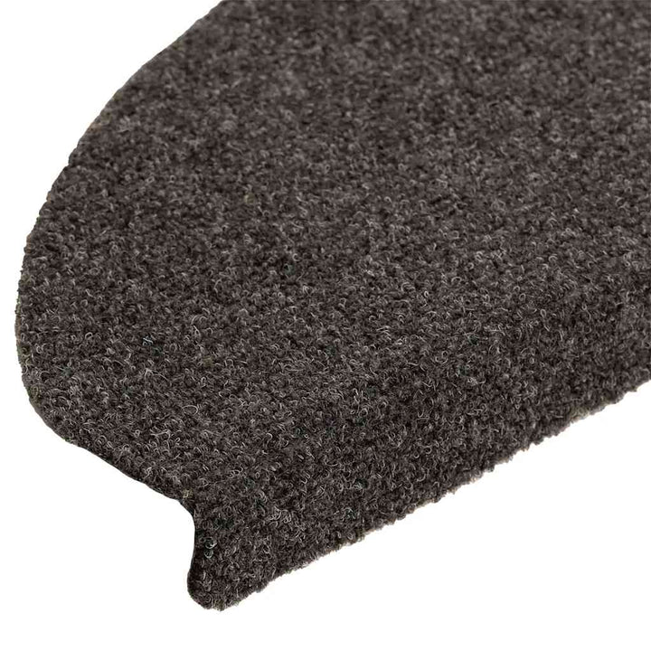 trappemåtter selvklæbende 30 stk. 65x21x4 cm antracit halvrund store