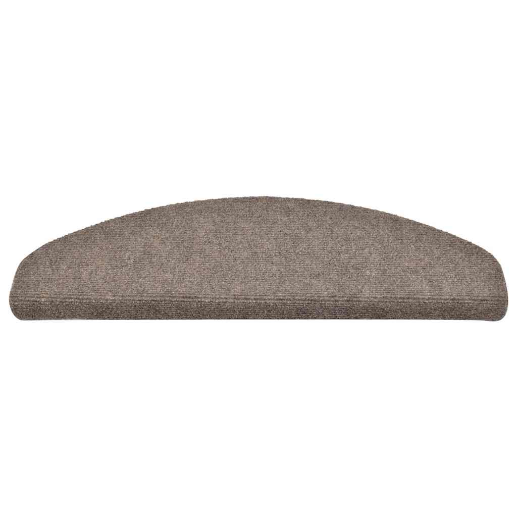 trappemåtter selvklæbende 30 stk. 65x21x4 cm beige halvrunde store