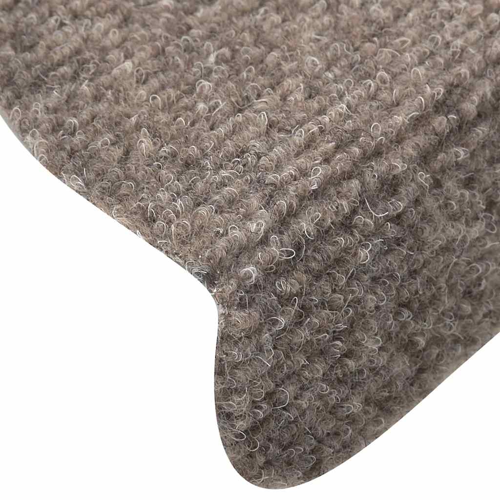 trappemåtter selvklæbende 30 stk. 65x21x4 cm beige halvrunde store