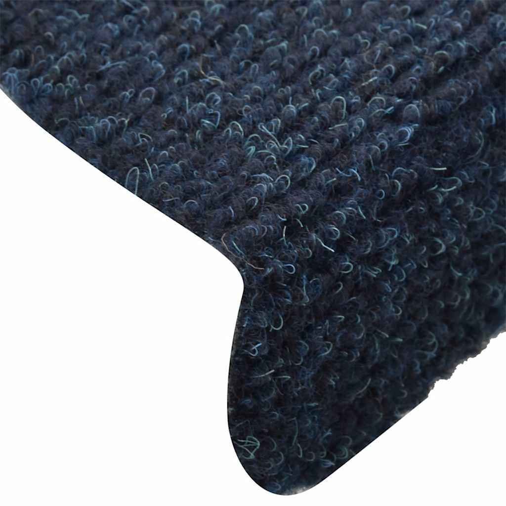 trappemåtter selvklæbende 30 stk. 65x21x4 cm marineblå halvrund store