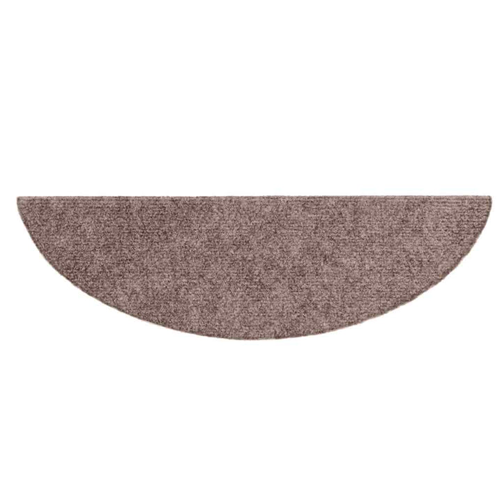 trappemåtter selvklæbende 20 stk. 56x17x3 cm lys brune halvrunde