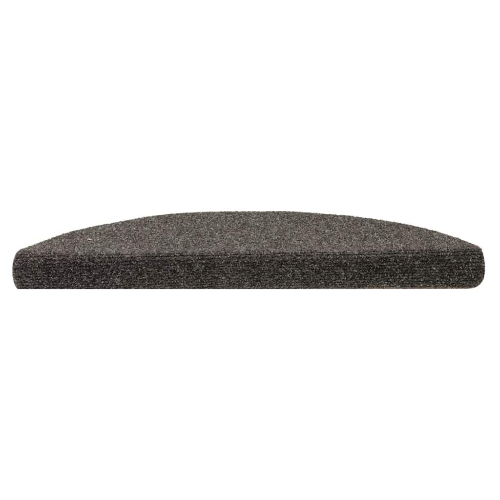 trappemåtter selvklæbende 20 stk. 56x17x3 cm antracit halvrunde