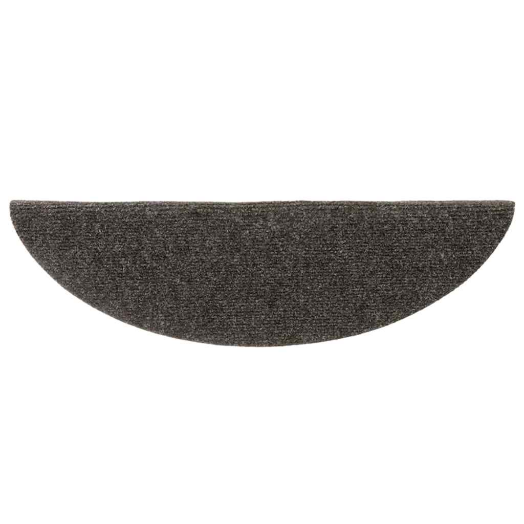 trappemåtter selvklæbende 20 stk. 56x17x3 cm antracit halvrunde