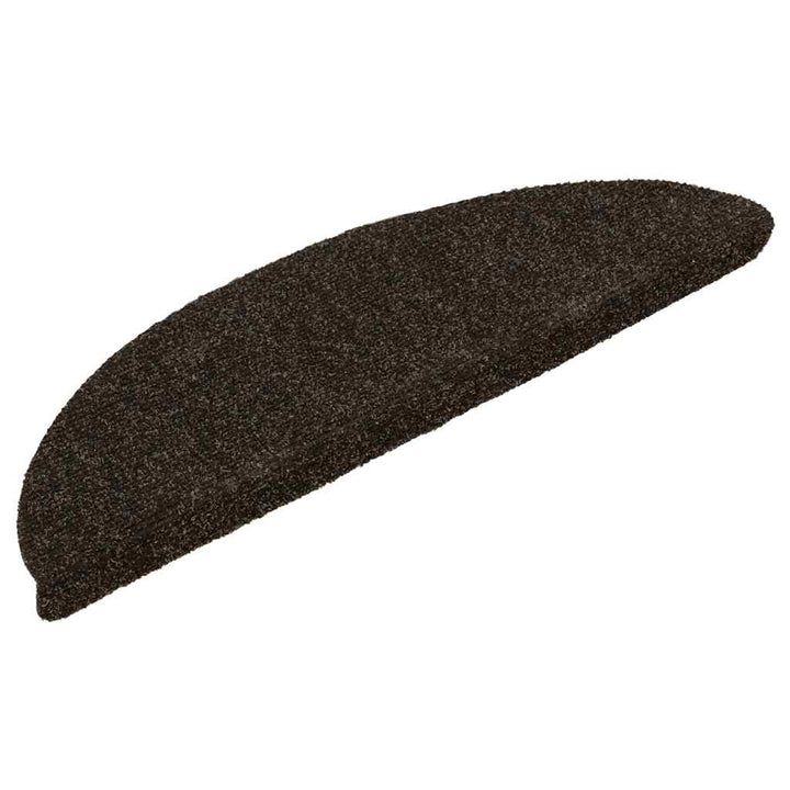 trappemåtter selvklæbende 30 stk. 56x17x3 cm mørkebrune halvrunde