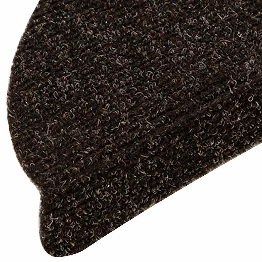 trappemåtter selvklæbende 30 stk. 56x17x3 cm mørkebrune halvrunde
