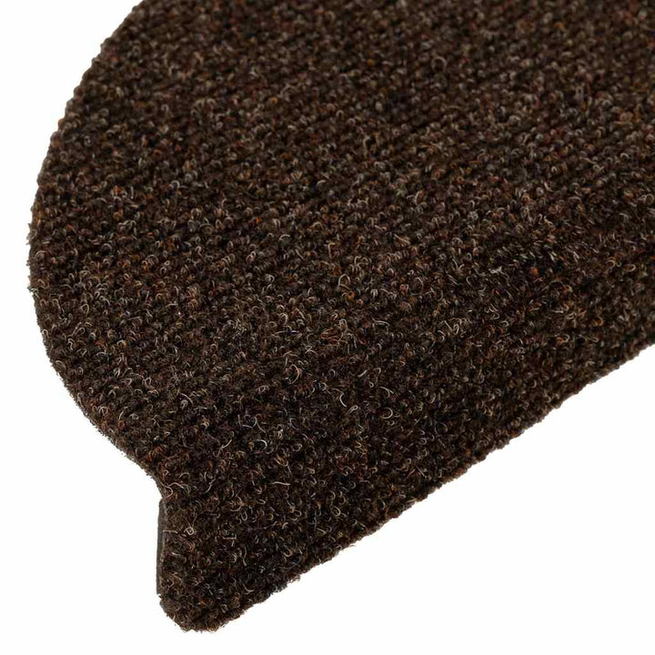 trappemåtter selvklæbende 30 stk. 56x17x3 cm brune halvrunde