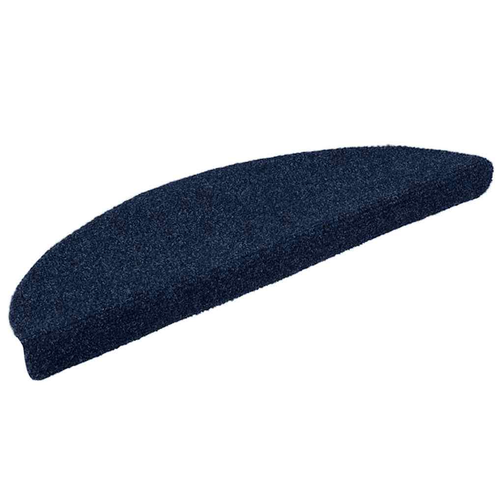 trappemåtter selvklæbende 30 stk. 56x17x3 cm marineblå halvrunde