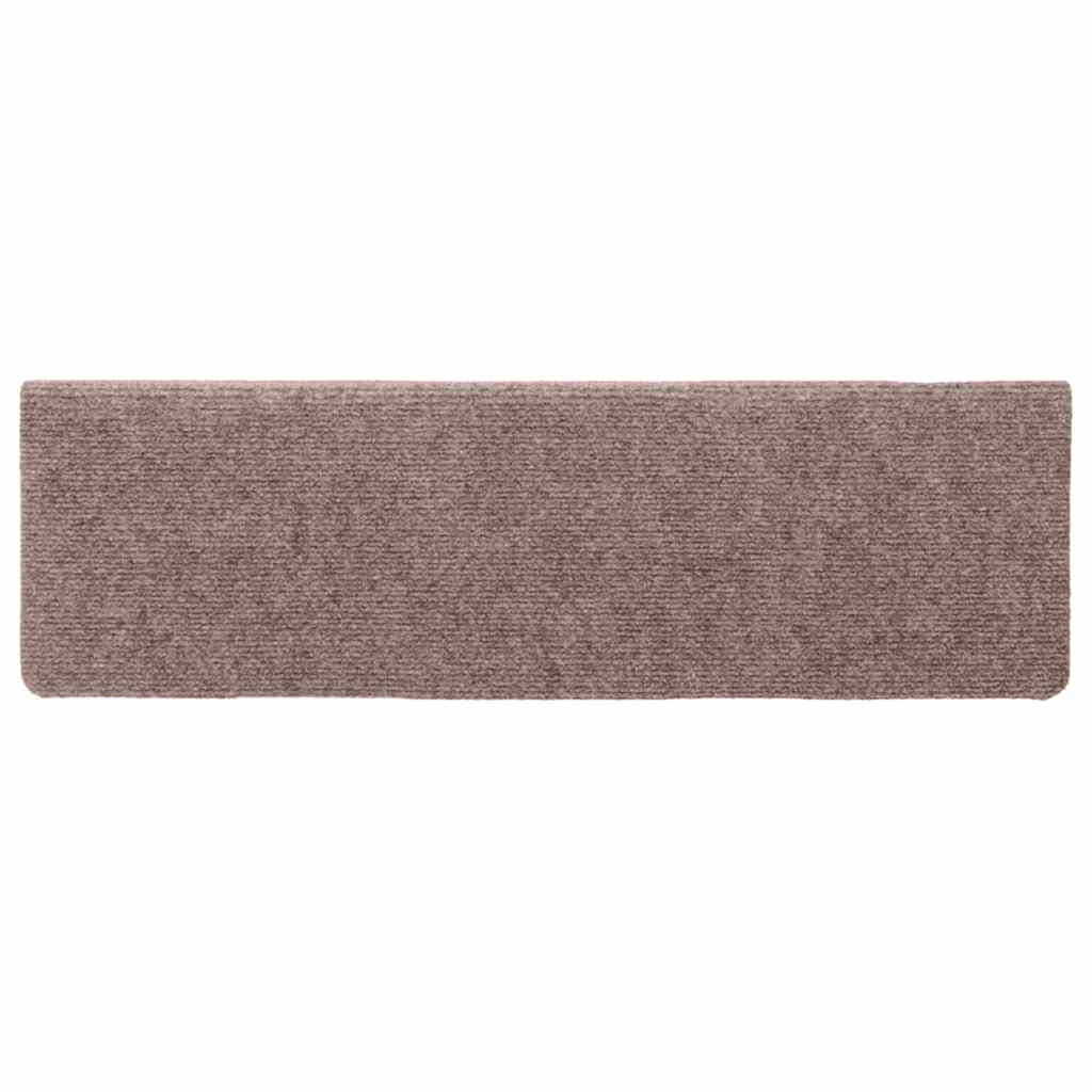 trappemåtter selvklæbende 30 stk. 65x21x4 cm cremefarvede rektangulære kant