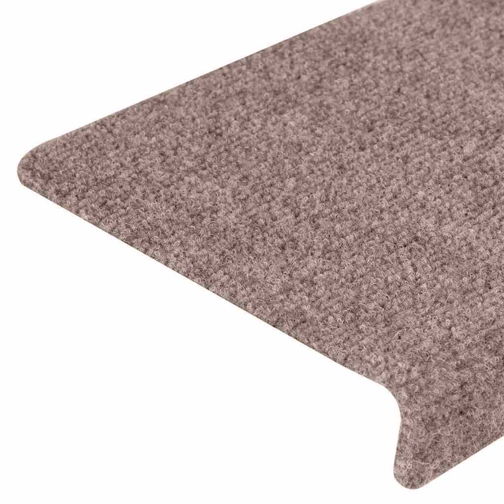 trappemåtter selvklæbende 30 stk. 65x21x4 cm cremefarvede rektangulære kant