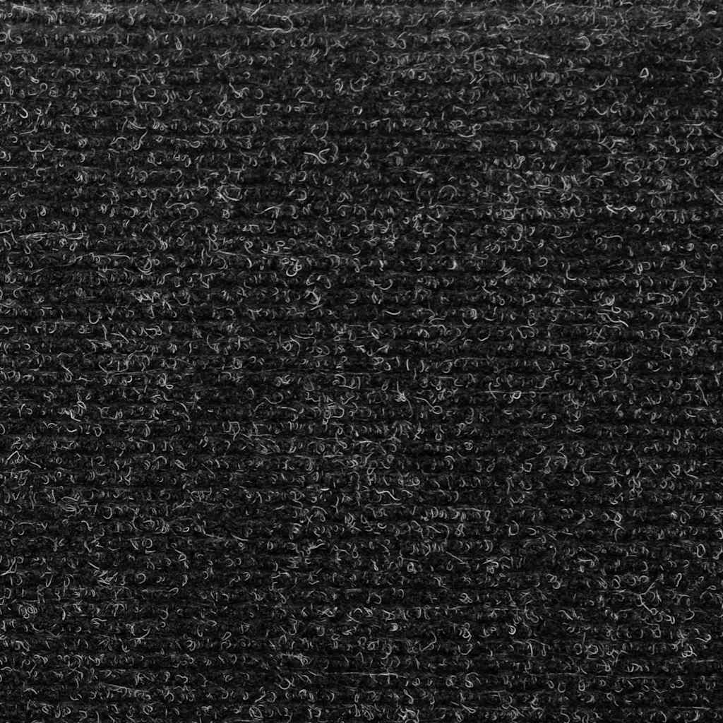 trappemåtter selvklæbende 30 stk. 65x21x4 cm sorte rektangulære kant