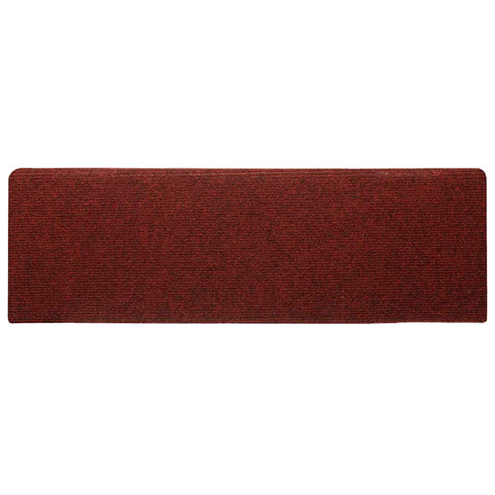 trappemåtter selvklæbende 30 stk. 65x21x4 cm bordeauxrød rektangulær kant