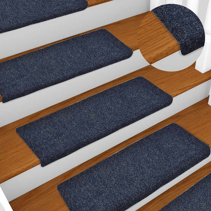 trappemåtter selvklæbende 30 stk. 65x21x4 cm blå rektangulær kant