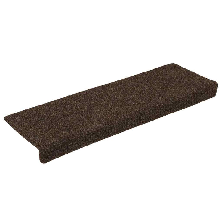trappemåtter selvklæbende 30 stk. 65x21x4 cm brun rektangulær kant