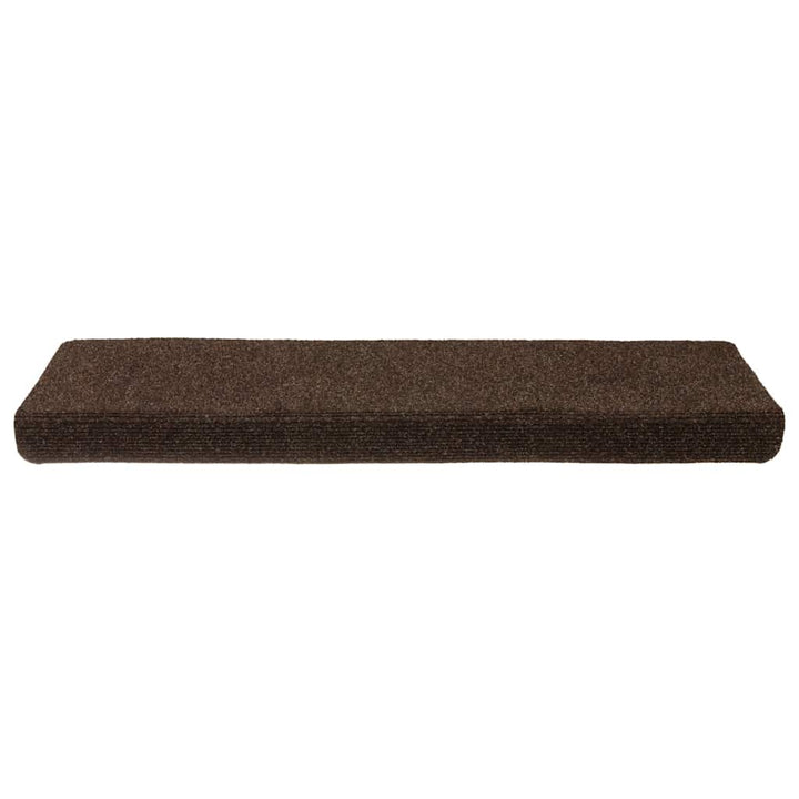 trappemåtter selvklæbende 30 stk. 65x21x4 cm brun rektangulær kant