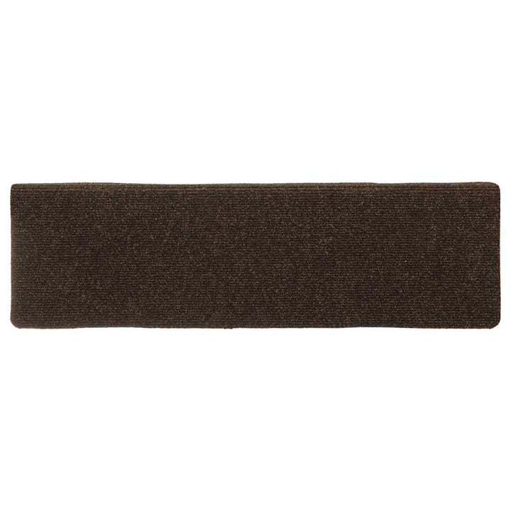 trappemåtter selvklæbende 30 stk. 65x21x4 cm brun rektangulær kant
