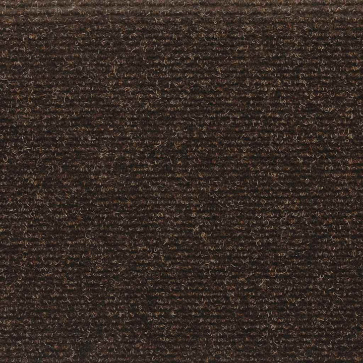 trappemåtter selvklæbende 30 stk. 65x21x4 cm brun rektangulær kant