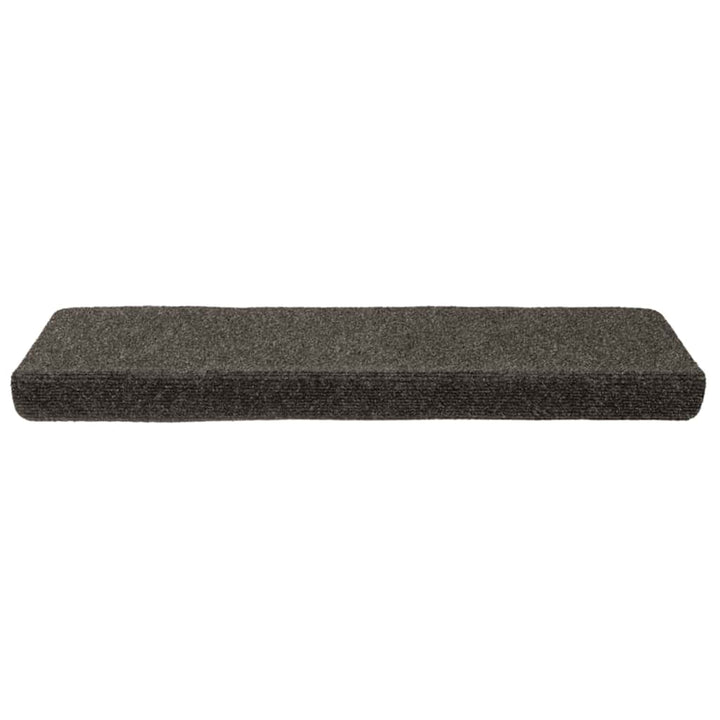 trappemåtter selvklæbende 30 stk. 65x21x4 cm antracit rektangulær kant