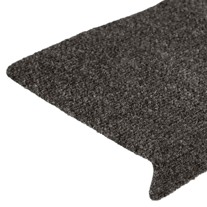 trappemåtter selvklæbende 30 stk. 65x21x4 cm antracit rektangulær kant