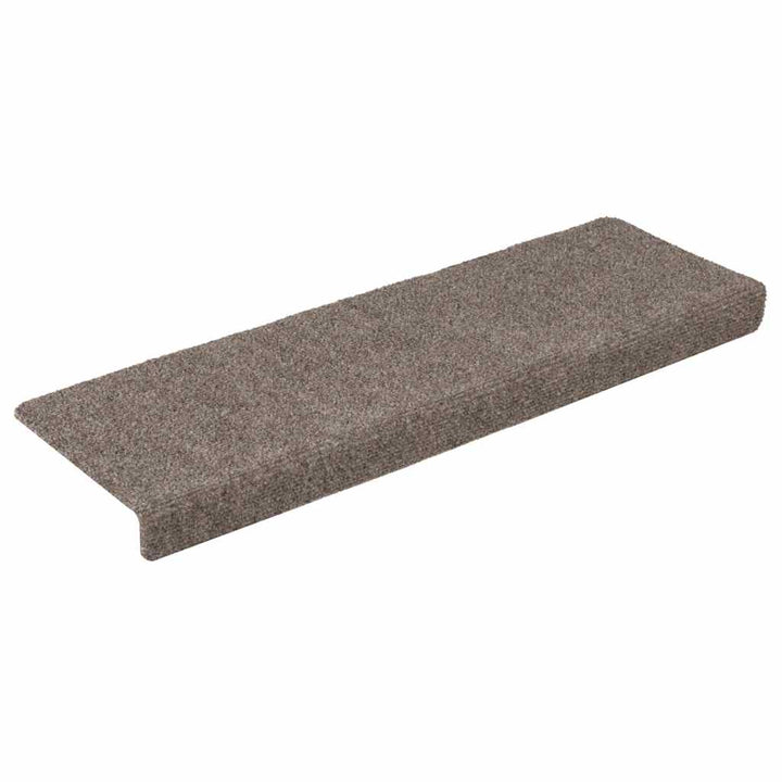 trappemåtter selvklæbende 30 stk. 65x21x4 cm beige rektangulær kant