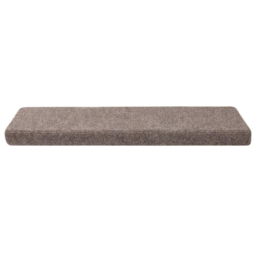 trappemåtter selvklæbende 30 stk. 65x21x4 cm beige rektangulær kant
