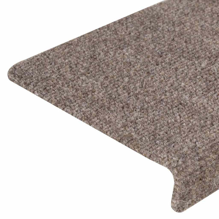 trappemåtter selvklæbende 30 stk. 65x21x4 cm beige rektangulær kant