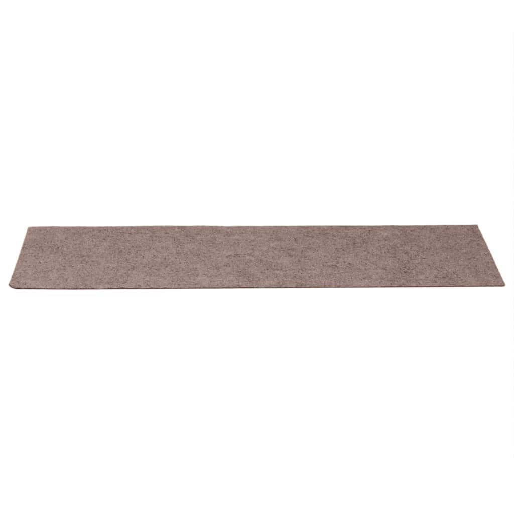 trappemåtter selvklæbende 30 stk. 76x20 cm lysebrune rektangulære