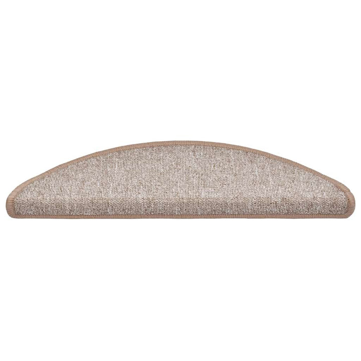 trappemåtter 30 stk. 56x17x3 cm lysebrune halvrunde