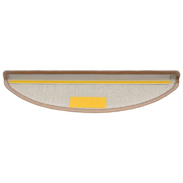 trappemåtter 30 stk. 56x17x3 cm lysebrune halvrunde