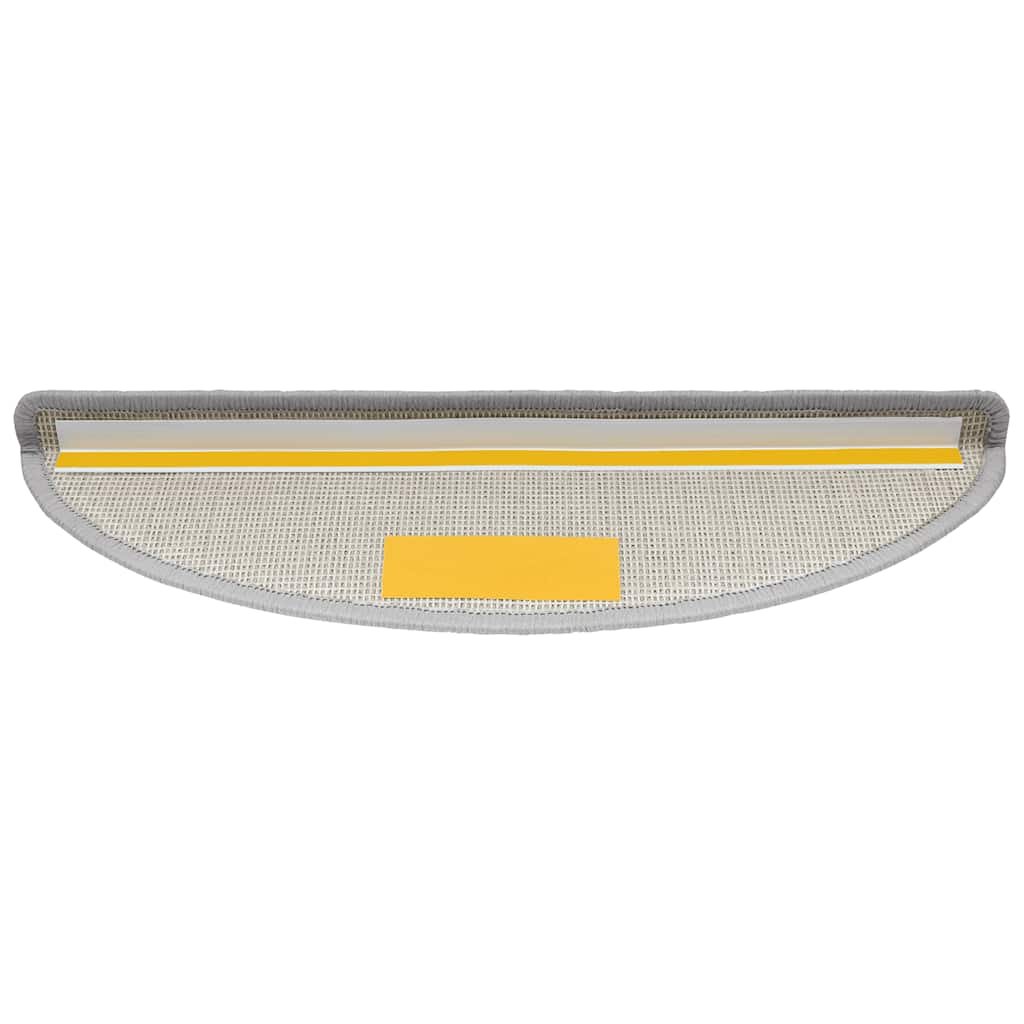 trappemåtter 30 stk. 56x17x3 cm lysegrå halvrunde