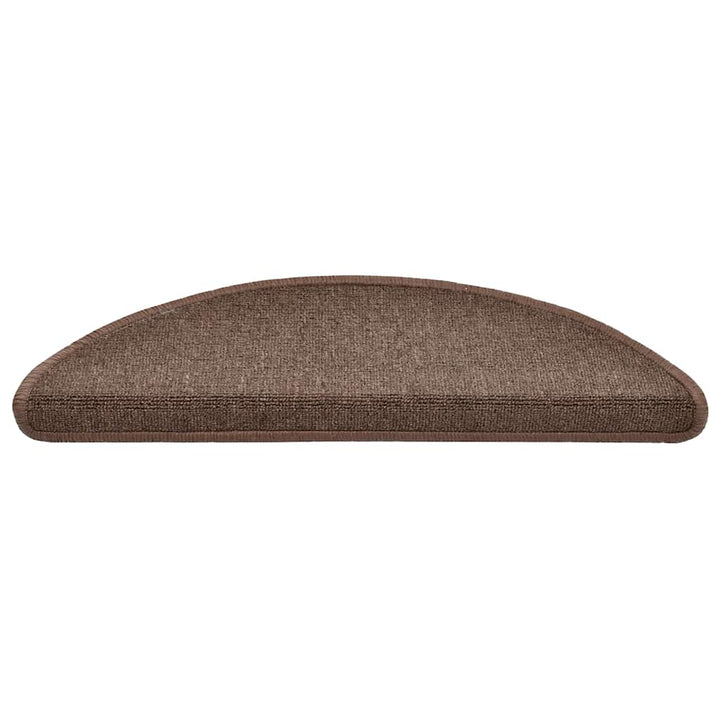 trappemåtter 30 stk. 56x17x3 cm kaffebrune halvrund